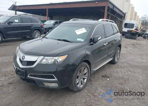 2012 Acura Mdx Advance Package z USA, uszkodzony, nr VIN 2HNYD2H87CH534250